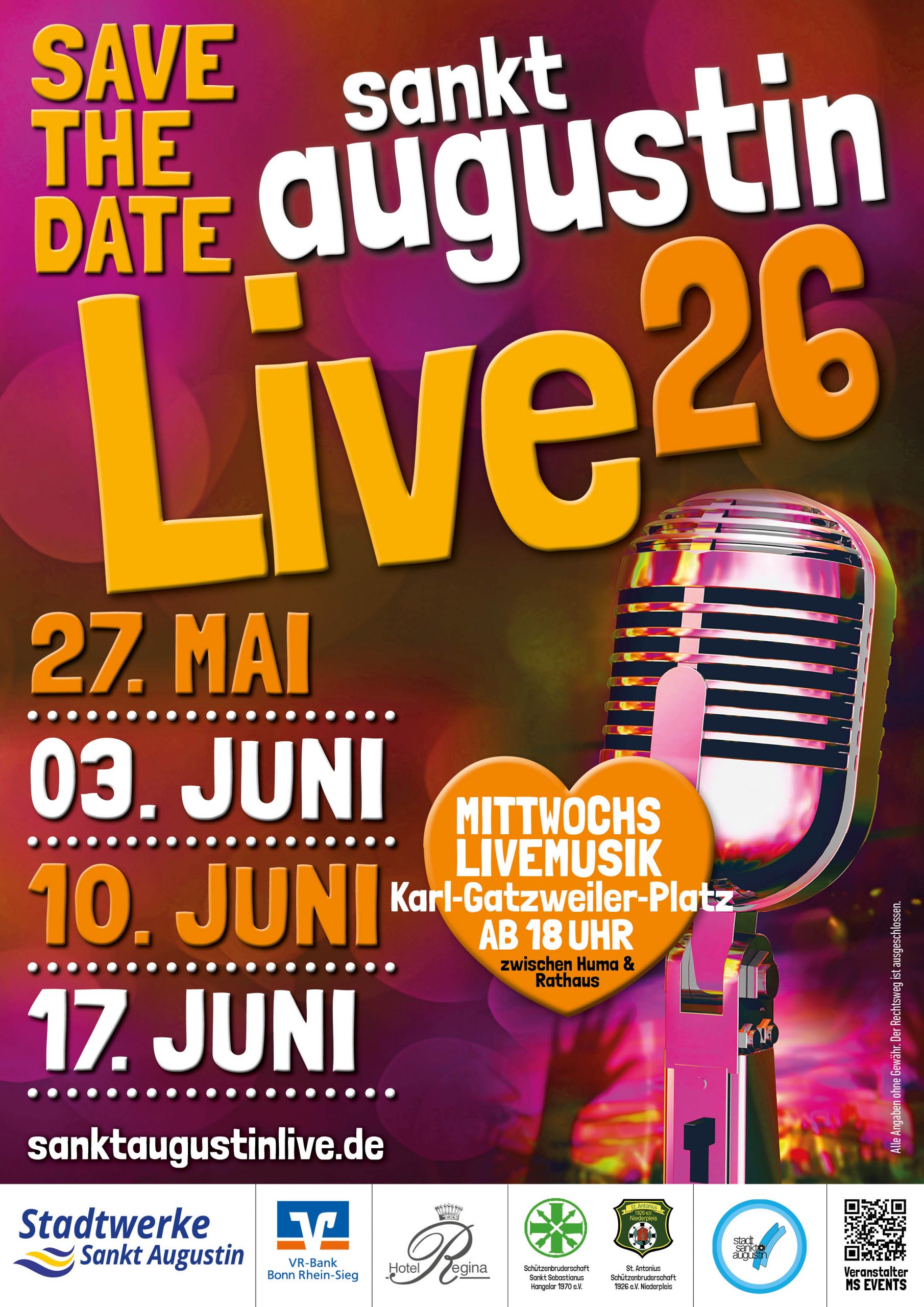 Sankt Augustin Live 2026